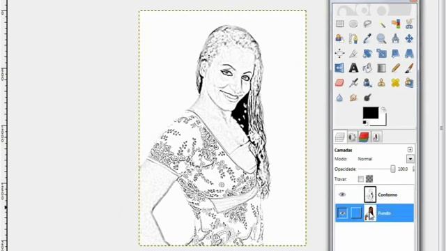 TRANSFORMANDO FOTO EM DESENHO COLORIDO COM O GIMP 2.6 смотреть онлайн