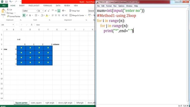 01| Python Tutorial | Python Programming Tutorial for Beginners | Printing Patterns in Python смотреть онлайн