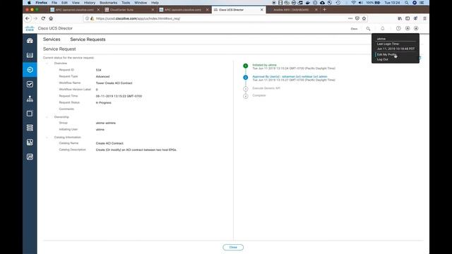 UCS Director Configure ACI via Ansible AWX смотреть онлайн