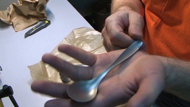 Столовые приборы из титана со стеклоструйной обработкой смотреть онлайн