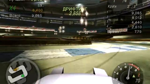NFS Underground 2 - Nissan 240SX (Серийная) - Стадион 2 (Дрифтинг) смотреть онлайн