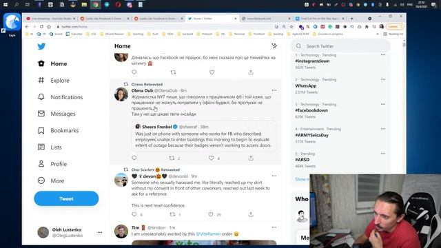 Разговоры об упавшем facebook смотреть онлайн
