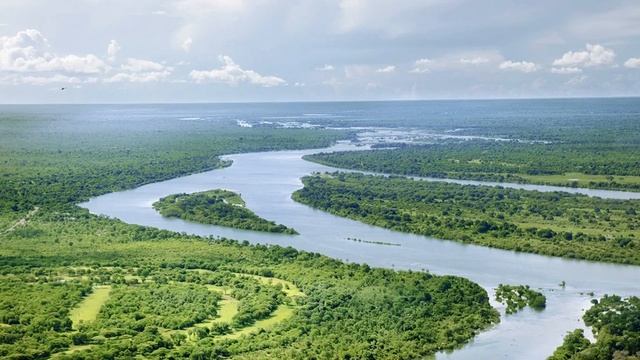 Замбези – крупнейшая река на юге Африки. смотреть онлайн