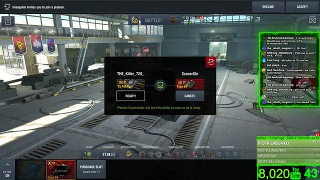 LIVE - WoT Blitz Platooning With Subs // Thanks For 8000 Subs! смотреть онлайн