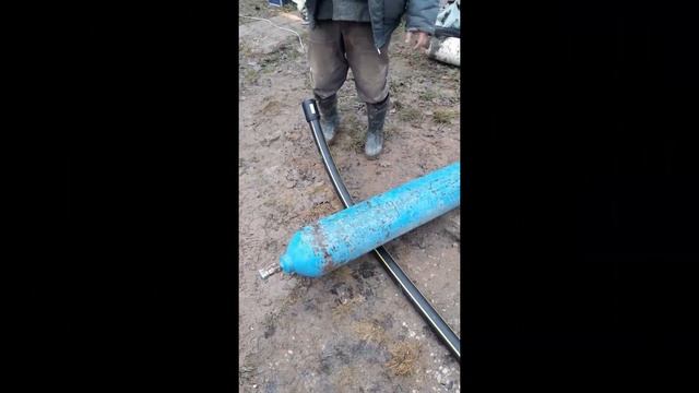 Работа мини экскаватора Yanmar b3 при строительстве газопровода. смотреть онлайн