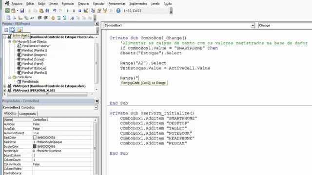 Gerenciamento de ESTOQUE com VBA Excel смотреть онлайн