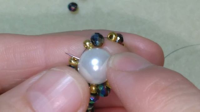 Kristal ve inci boncukbilekliği/Браслет из кристалей и жемчуга/Crystal and pearl beaded bracelet/ смотреть онлайн