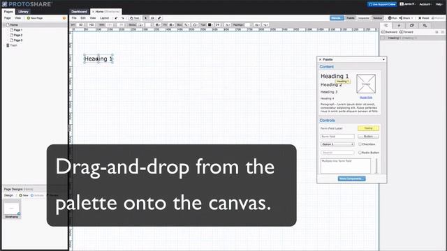 Drag and Drop components from the Palette. смотреть онлайн