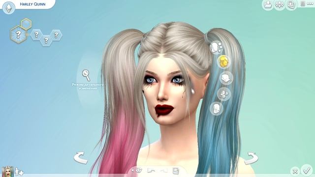 The Sims 4: Создание персонажа - Harley Quinn смотреть онлайн