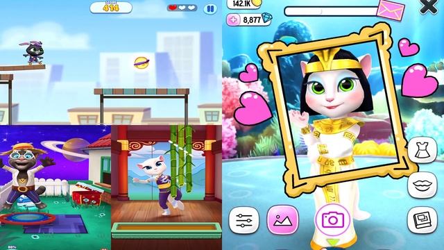 Ep3758 My Talking Tom 2, My Talking Angela Vs Talking Angela2, Talking Tom Friend Ipad Gameplay 202