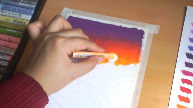 Trying oil pastels for the first time 𓍢ִ໋🌷͙֒ Relaxing painting process & thoughts смотреть онлайн