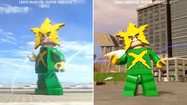Evolution of Characters in LEGO Marvel Videogames