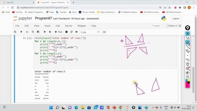 Learn Python in Tamil | How to print Hollow Diamond in Rectangle | GURUKULA | [TAMIL] смотреть онлайн