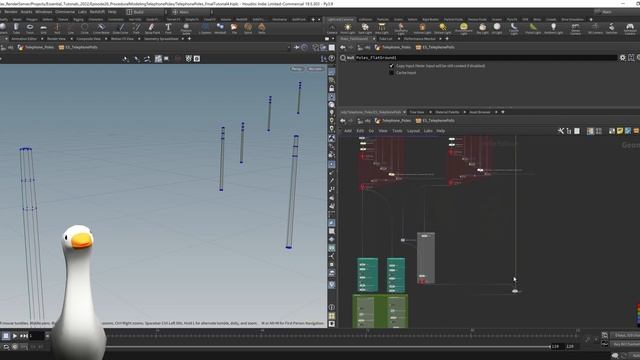SideFX Houdini Tutorial - Procedurally Modeling Telephone Poles смотреть онлайн