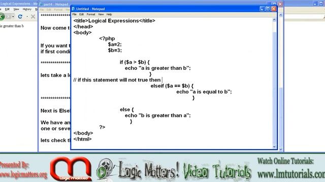 Php Tute Part 5 [ if, if-else, elseif and switch statements] By Manan Saini смотреть онлайн