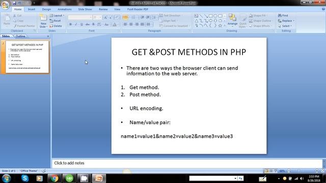 PHP-GET & POST METHODS смотреть онлайн