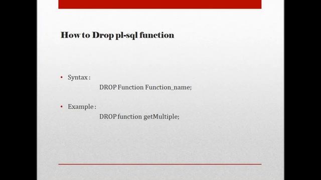 Oracle PL/SQL Functions in detail смотреть онлайн