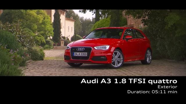 Audi A3 1.8 TFSI quattro in Misano Red - Footage смотреть онлайн