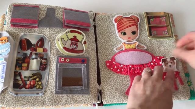 Развивающая книжка из ткани и фетра с куколкой для Кати 4 лет (г.Москва) смотреть онлайн