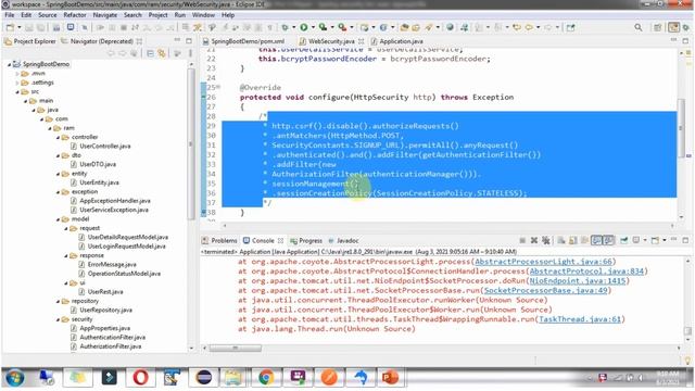 Implementing Spring Security for User Sign-up in Spring Boot | RESTful Web Services смотреть онлайн