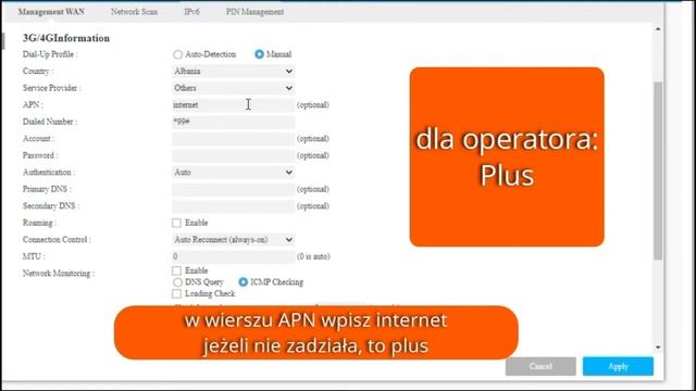 ZyXel LTE3302-M432 - Instrukcja Ustawienia