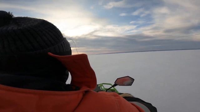 РМ 650-2, рыбалка на квадроцикле, по льду на камском водохранилище смотреть онлайн