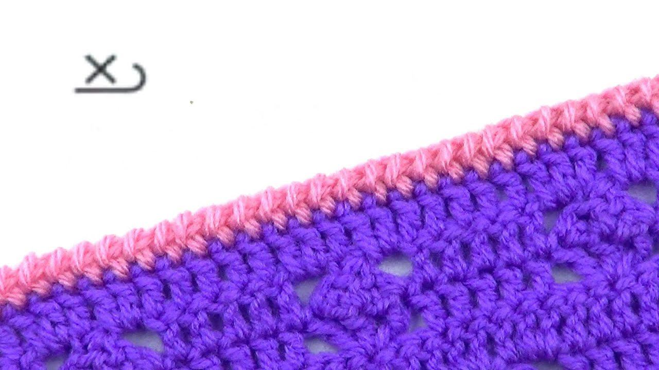 Обкрученный столбик без накида Twisted Single crochet смотреть онлайн