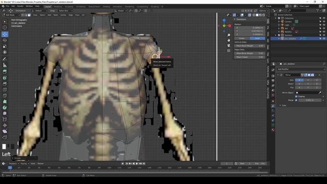 How to make a PS1 STYLE lowpoly SKELETON ? in Blender | Tutorial смотреть онлайн