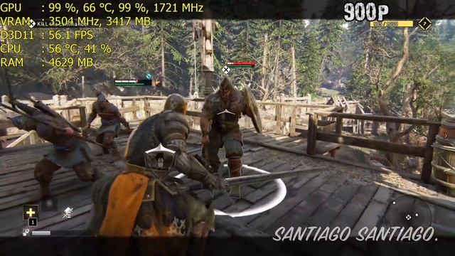 For Honor: GTX 1050 ti - i3 6100 - 1080p - 900p - 720p - 1440p смотреть онлайн
