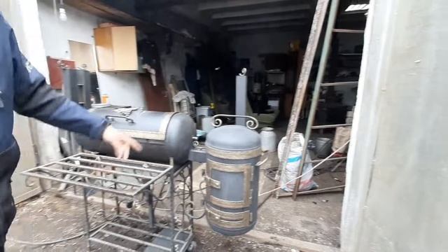 доработанный мангал из газовых баллонов смотреть онлайн