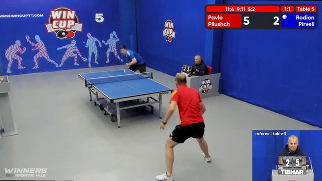 14:00 Плющ Павел 3-2 Пирвели Родион стол 5 ЮГ-4 09.06.22 смотреть онлайн