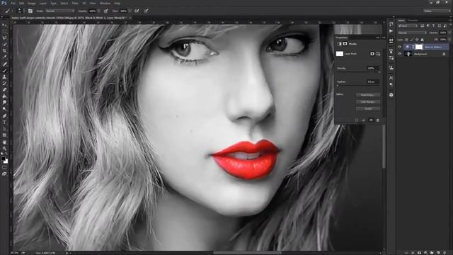 Черно белое фото в фотошопе смотреть онлайн