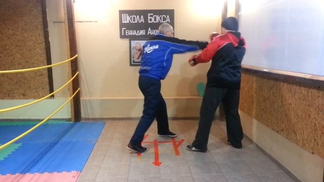 Школа бокса Геннадия Аношкина. Урок 10: уклоны и сайд-степы. смотреть онлайн