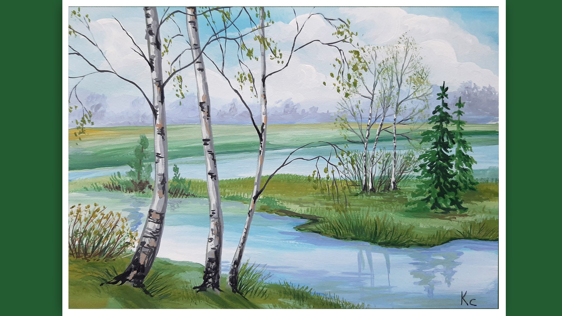 ВЕСНА! КАК НАРИСОВАТЬ ВЕСНУ. РИСУЕМ ВЕСНУ! РИСУЕМ ВЕСЕННИЙ ПЕЙЗАЖ С БЕРЕЗКАМИ ГУАШЬЮ. смотреть онлайн