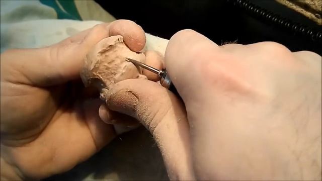 Нэцкэ " Сгнивший огрызок яблока"(netsuke "rotten apple core"). смотреть онлайн