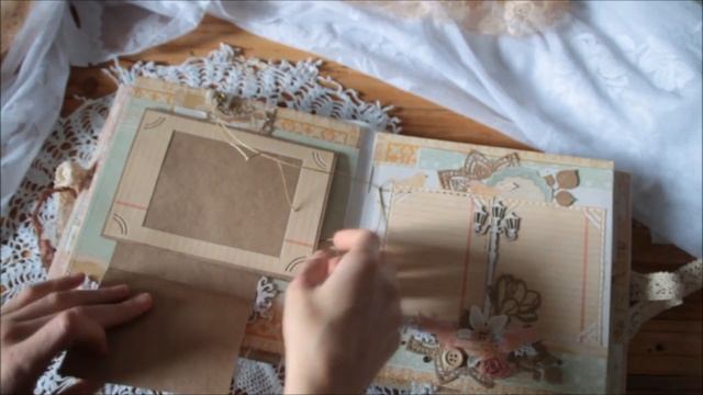 Обзор: Винтажный фотоальбом "Наша история" - бумагa Prima Marketing "Song Bird" смотреть онлайн