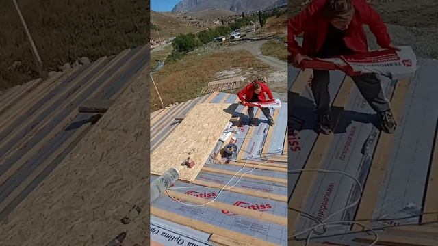 мягкая кровля, монтаж ОСБ,подкладочный ковер смотреть онлайн