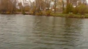 Болотоход 13 л.с., с пасажиром, 35 км-час. На самодельном винте.