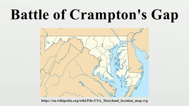 Battle of Crampton's Gap смотреть онлайн