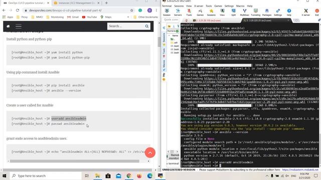 Install Ansible on Amazon EC2 смотреть онлайн