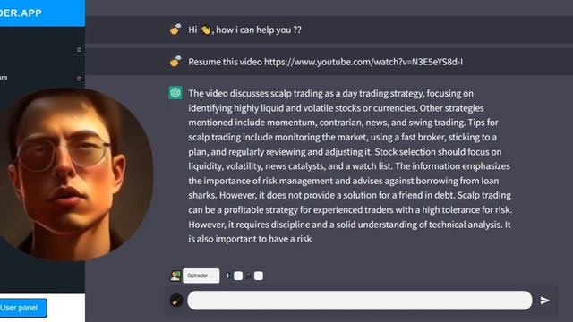 Gptrader react to video "I asked ChatGPT to make a $750,000 Day Trading Strategy" chatgpt trading смотреть онлайн