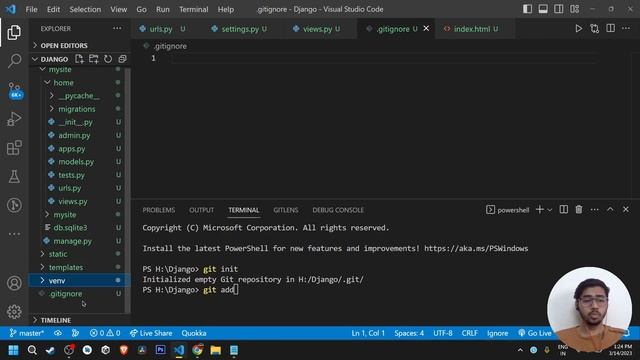 How to push VS code files/projects to GitHub using commands (Simple Way) | GIT TUTORIAL #2 смотреть онлайн