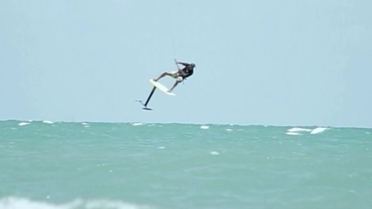 Hydrofoil + kiteloop + transition + toeside смотреть онлайн