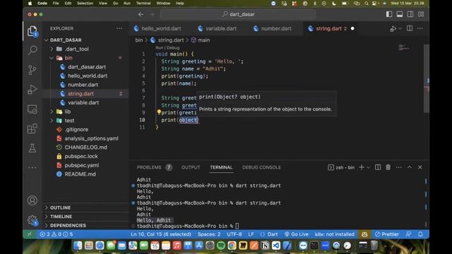 Belajar Pemrograman Dart untuk pemula - Part 6/20 | Tipe Data String смотреть онлайн