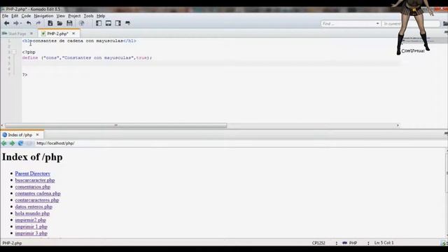 20.-Videotutorial de como usar constantes con identificación de mayúsculas en php смотреть онлайн