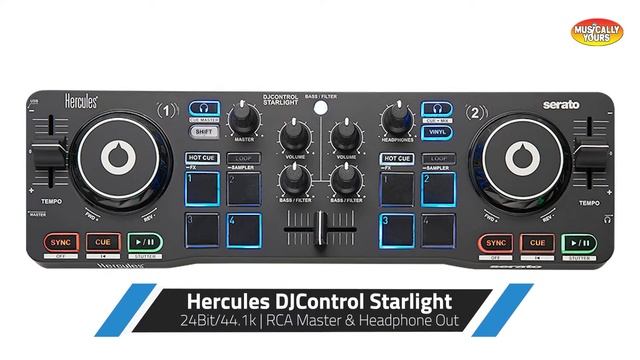 Best Entry Level DJ Controller?? Hercules DJ Starlight Controller Product Overview смотреть онлайн