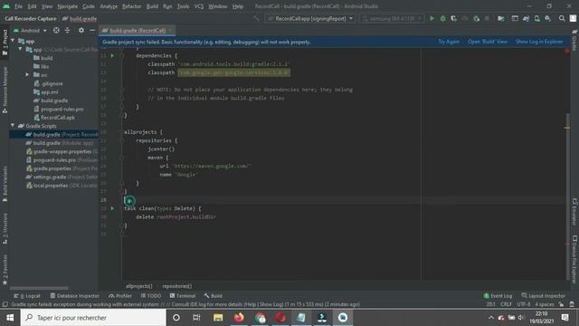 How to fix ' exception during working with external system: ' in Android Studio. смотреть онлайн