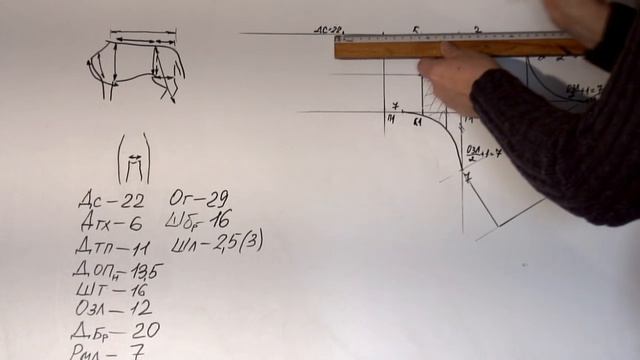 Брюки для собаки.Построение выкройки брюк на канале ''Дела домашние''.