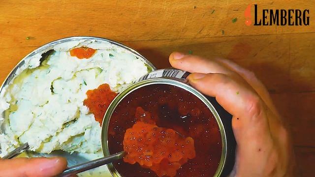 Чизкейк без выпечки с икрой. Очень вкусно! смотреть онлайн