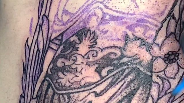 Tattoo vlog #02 Tattoo tutorial pointillism and a little bit colored￼ смотреть онлайн